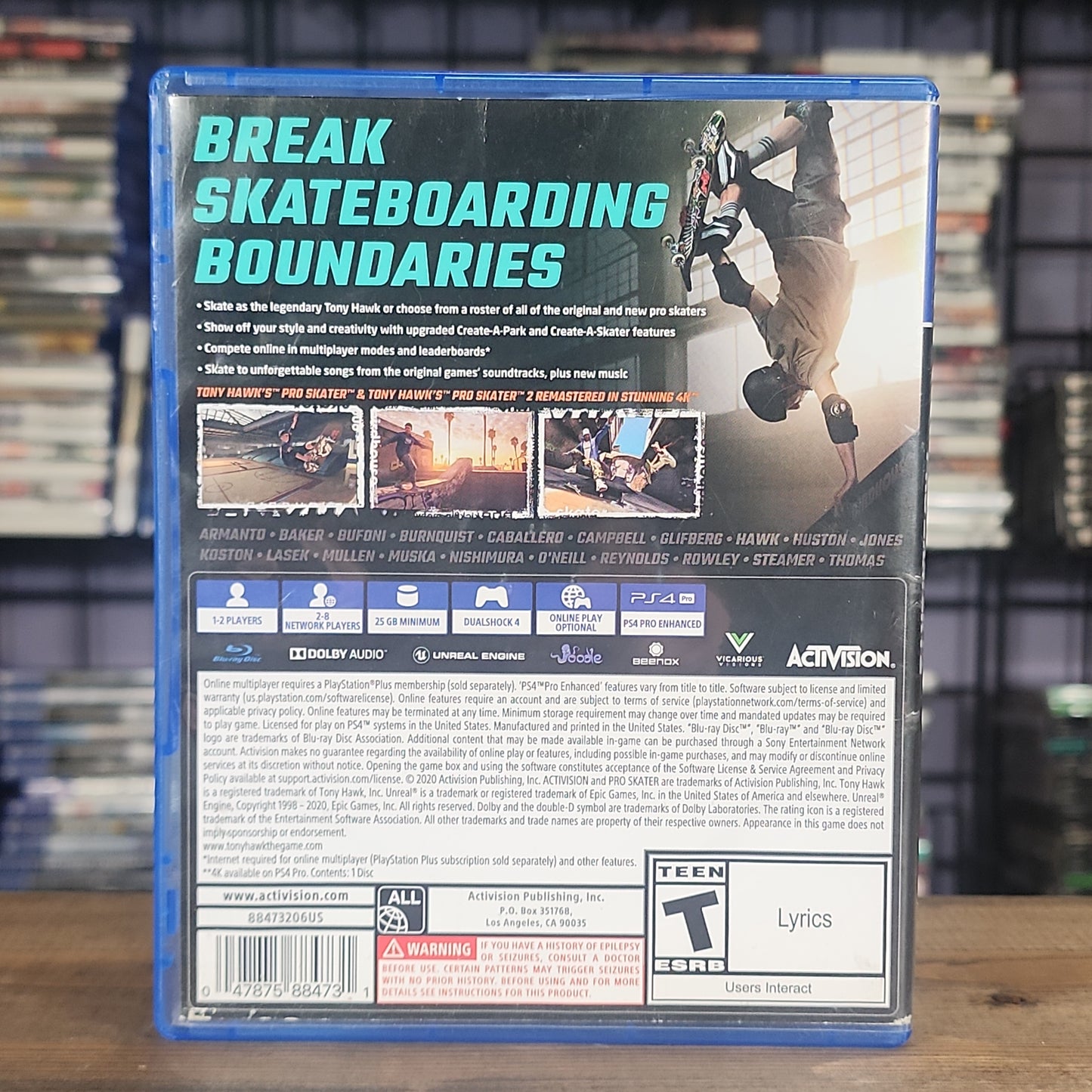 Playstation 4 - Tony Hawk's Pro Skater 1 + 2