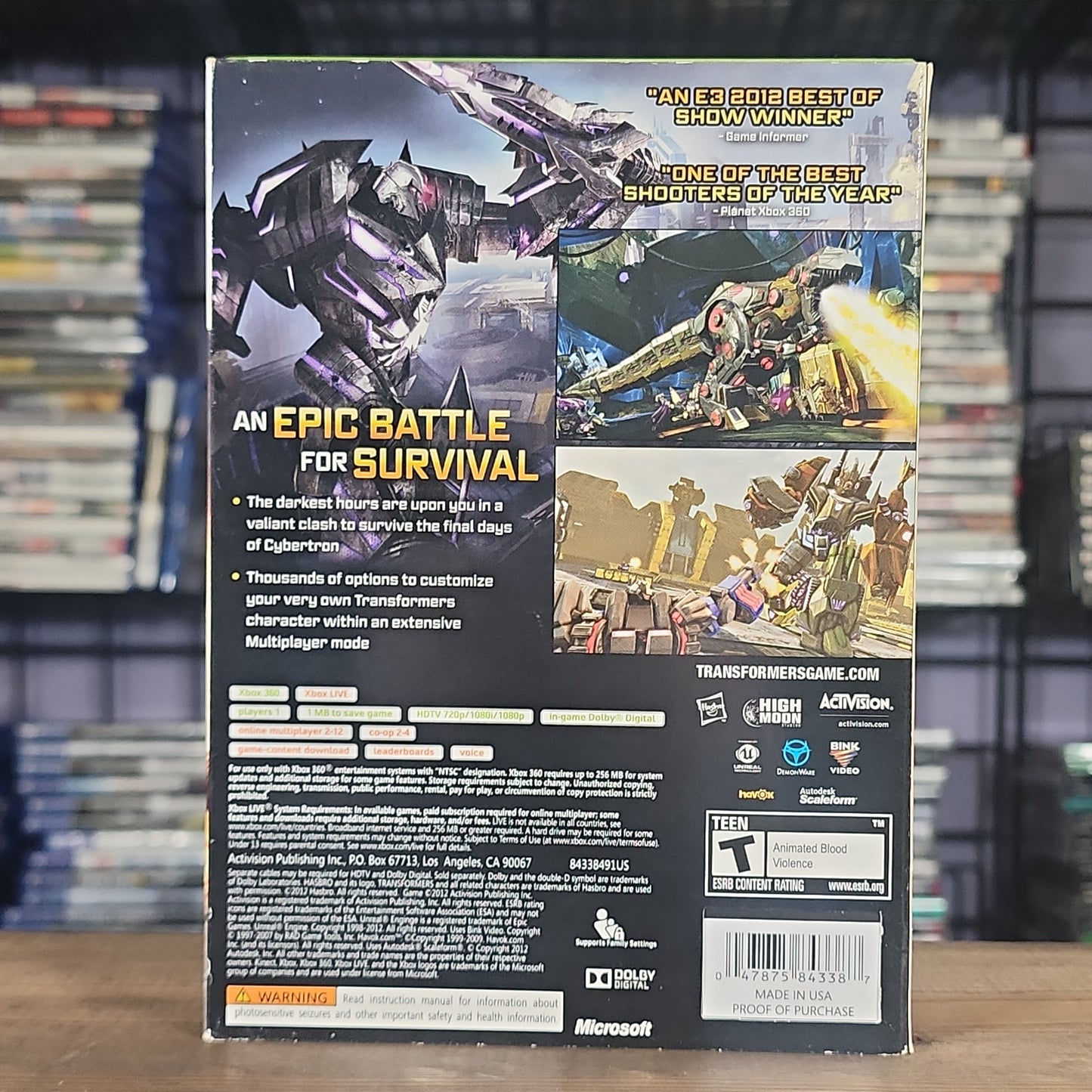 Xbox 360 - Transformers: Fall of Cybertron