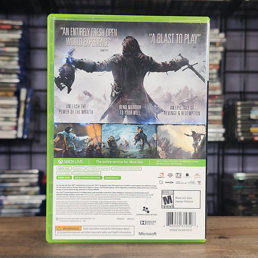 Xbox 360 - Middle Earth: Shadow of Mordor