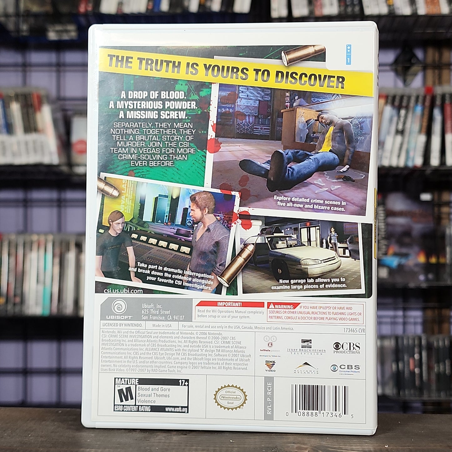 Nintendo Wii - CSI: Crime Scene Investigation: Hard Evidence