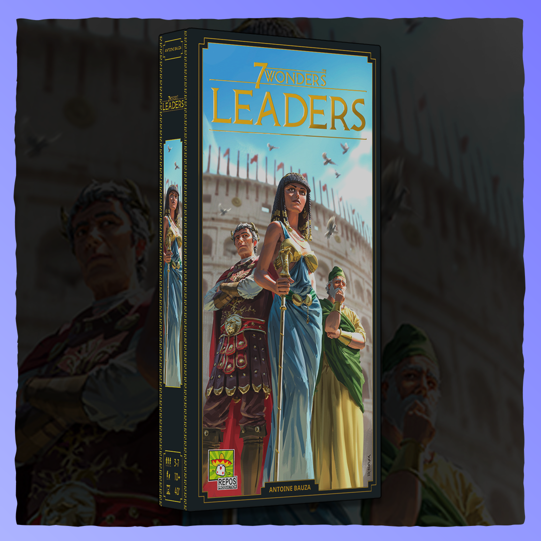 7 Wonders - Leaders | Expansion Retrograde Collectibles 7 Wonders, Ancient, Board Game, Card Game, City Builder, Civilization Builder, Economic, Family, His Board Games