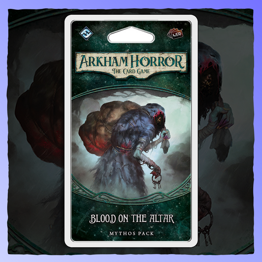 Arkham Horror - The Card Game | Blood on the Altar [Mythos Pack] Retrograde Collectibles Adventure, Arkham Horror Files, Card Game, Exploration, Fantasy Flight Games, Horror, LCG Board Games 