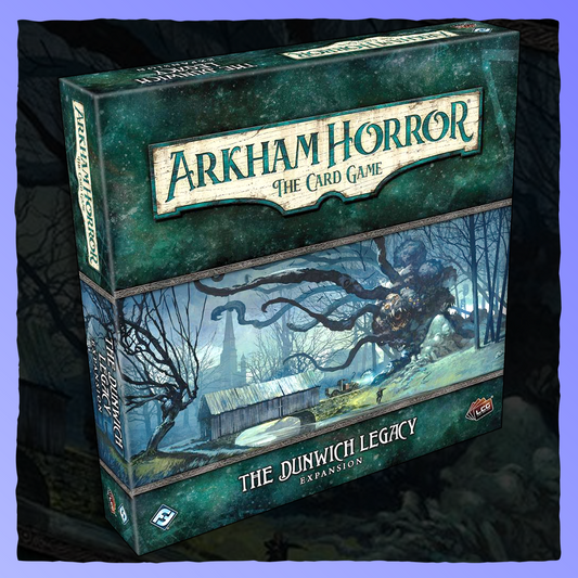 Arkham Horror - The Card Game | The Dunwich Legacy Expansion Retrograde Collectibles Adventure, Arkham Horror Files, Card Game, Exploration, Fantasy Flight Games, Horror, LCG Board Games