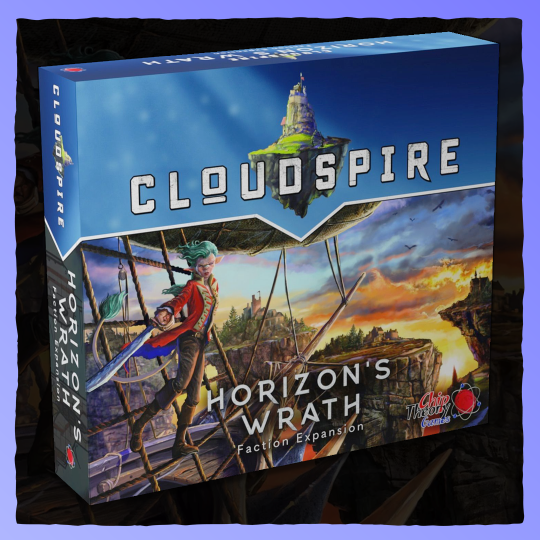 Cloudspire - Horizon's Wrath | Faction Expansion Retrograde Collectibles Board Game, Chip Theory Games, Cloudspire, Fantasy, MOBA, PVE, PVP, Strategy, Tower Defense Board Games