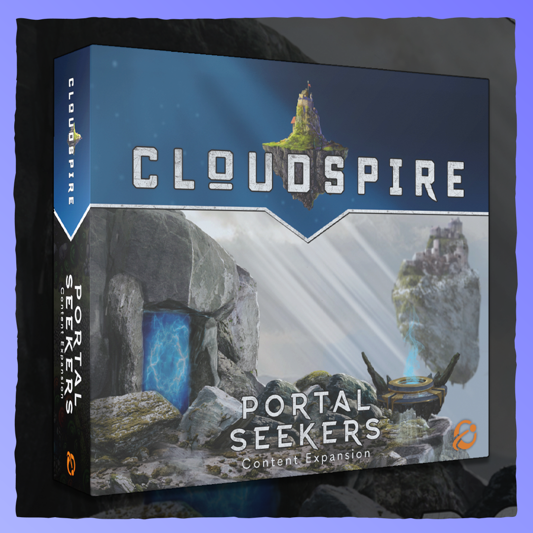 Cloudspire - Portal Seekers | Content Expansion Retrograde Collectibles Board Game, Chip Theory Games, Cloudspire, Fantasy, MOBA, PVE, PVP, Strategy, Tower Defense Board Games