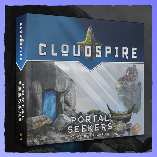 Cloudspire - Portal Seekers | Content Expansion Retrograde Collectibles Board Game, Chip Theory Games, Cloudspire, Fantasy, MOBA, PVE, PVP, Strategy, Tower Defense Board Games 