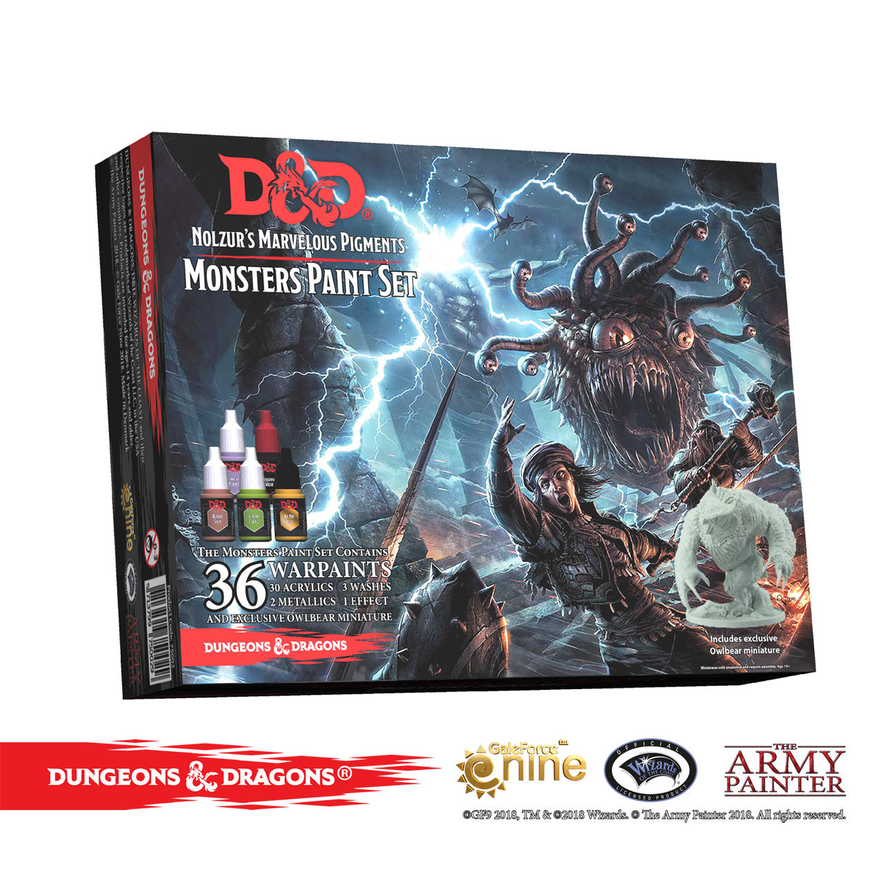 Dungeons & Dragons Nolzur`s Marvelous Pigments: Monster Paint Set Retrograde Collectibles Accessories