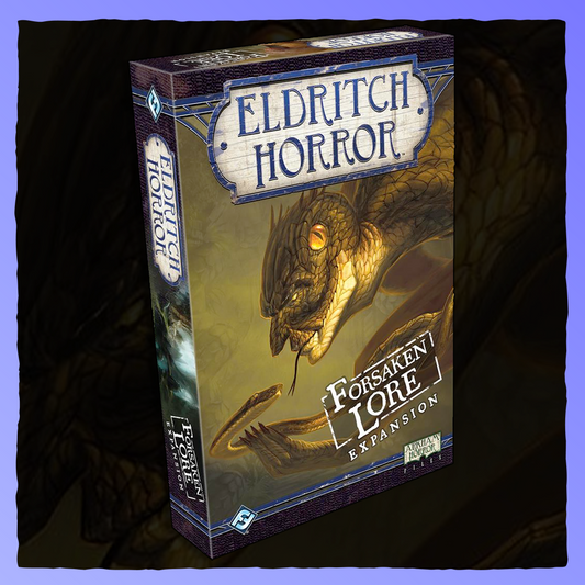 Eldritch Horror - Forsaken Lore Expansion Retrograde Collectibles Arkham Horror Files, Board Game, Co-op, Cosmic Horror, Cthulhu, Eldritch, Fantasy Flight Games, Horr Board Games 