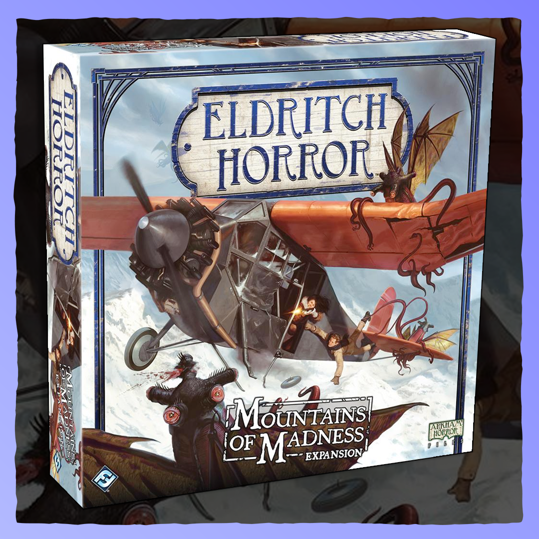 Eldritch Horror - Mountains of Madness | Expansion Retrograde Collectibles Arkham Horror Files, Board Game, Co-op, Cosmic Horror, Cthulhu, Eldritch, Fantasy Flight Games, Horr Board Games