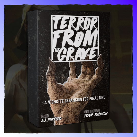 Final Girl - Terror from the Grave [Vignette] Retrograde Collectibles Analogue, Board Game, expansion, Horror, M Rated, Movies, Props, Single Player, Slasher, Tabletop, V Board Games 