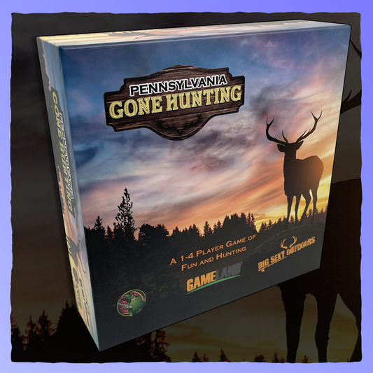 Laughing Rogue - Gone Hunting: Pennsylvania Retrograde Collectibles Big Sexy Outdoors, Board Game, Gone Hunting, Hunting, Independent, Indie, Indie Dev, Laughing Rogue, Board Games
