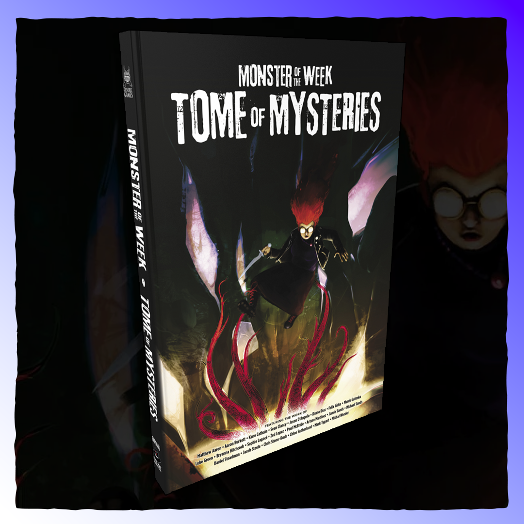 Monster of the Week - Tome of Mysteries Retrograde Collectibles Evil Hat Productions, Generic Games, Heroes, Horror, Monsters, PBTA, Powered by the Apocalypse, Role Role Playing Games
