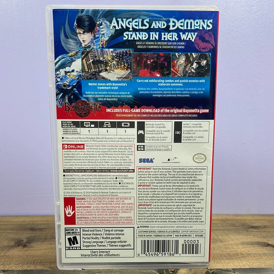NINTENDO SWITCH - BAYONETTA 2 Retrograde Collectibles Action, Adventure, Bayonetta, Bayonetta Series, CIB, Local Multiplayer, Nintendo, Nintendo Switch, P Preowned Video Game