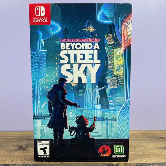NINTENDO SWITCH - BEYOND A STEEL SKY [STEEL BOOK EDITION] Retrograde Collectibles Adventure, CIB, Cyberpunk, Microids, Nintendo, Nintendo Switch, Revolution Software, Single Player,  Preowned Video Game 