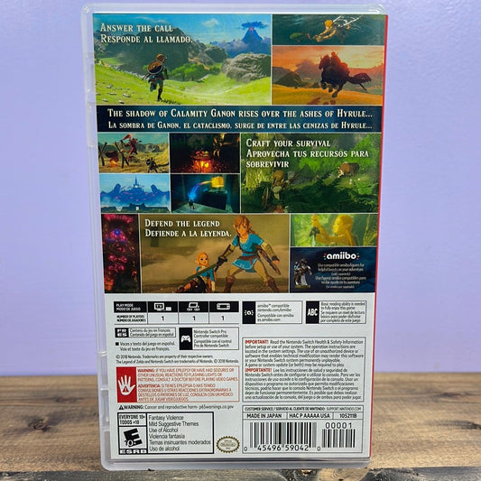NINTENDO SWITCH - LEGEND OF ZELDA: BREATH OF THE WILD Retrograde Collectibles Action, Adventure, Amiibo Support, CIB, E10 Rated, Hyrule, Legend of Zelda, Link, Nintendo, Nintendo Preowned Video Game