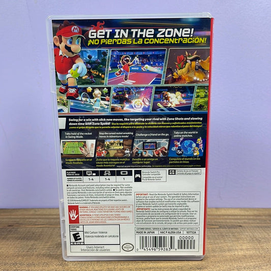 NINTENDO SWITCH - MARIO TENNIS ACES Retrograde Collectibles Adventure, CIB, E Rated, Mario Tennis, Multiplayer, Nintendo, Nintendo Switch, Sports, Super Mario S Preowned Video Game