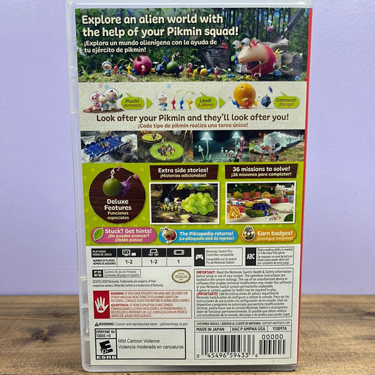 NINTENDO SWITCH - PIKMIN 3 DELUXE Retrograde Collectibles CIB, E10 Rated, Multiplayer, Nintendo, Nintendo Switch, Pikmin Series, Puzzle, Real-Time Strategy, R Preowned Video Game