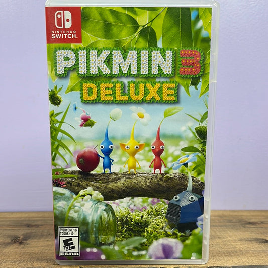 NINTENDO SWITCH - PIKMIN 3 DELUXE Retrograde Collectibles CIB, E10 Rated, Multiplayer, Nintendo, Nintendo Switch, Pikmin Series, Puzzle, Real-Time Strategy, R Preowned Video Game 
