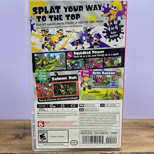 NINTENDO SWITCH - SPLATOON 2 Retrograde Collectibles CIB, E10 Rated, Multiplayer, Nintendo, Nintendo Switch, Shooter, Splatoon Series, Switch, Third Pers Preowned Video Game