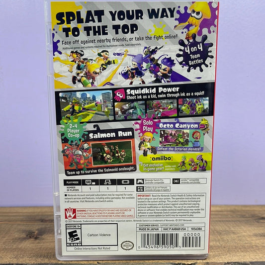 NINTENDO SWITCH - SPLATOON 2 Retrograde Collectibles CIB, E10 Rated, Multiplayer, Nintendo, Nintendo Switch, Shooter, Splatoon Series, Switch, Third Pers Preowned Video Game 