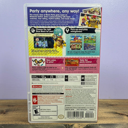 NINTENDO SWITCH - SUPER MARIO PARTY Retrograde Collectibles Board Game, CIB, Mario Party Series, Minigames, Multiplayer, Nintendo, Nintendo Switch, Puzzle, Ruin Preowned Video Game 