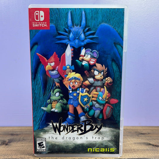 NINTENDO SWITCH - WONDER BOY: THE DRAGON'S TRAP Retrograde Collectibles CIB, E10 Rated, Fantasy, Lizard Cube, Nicalis, Nintendo, Nintendo Switch, Platformer, Remake, Switch Preowned Video Game 