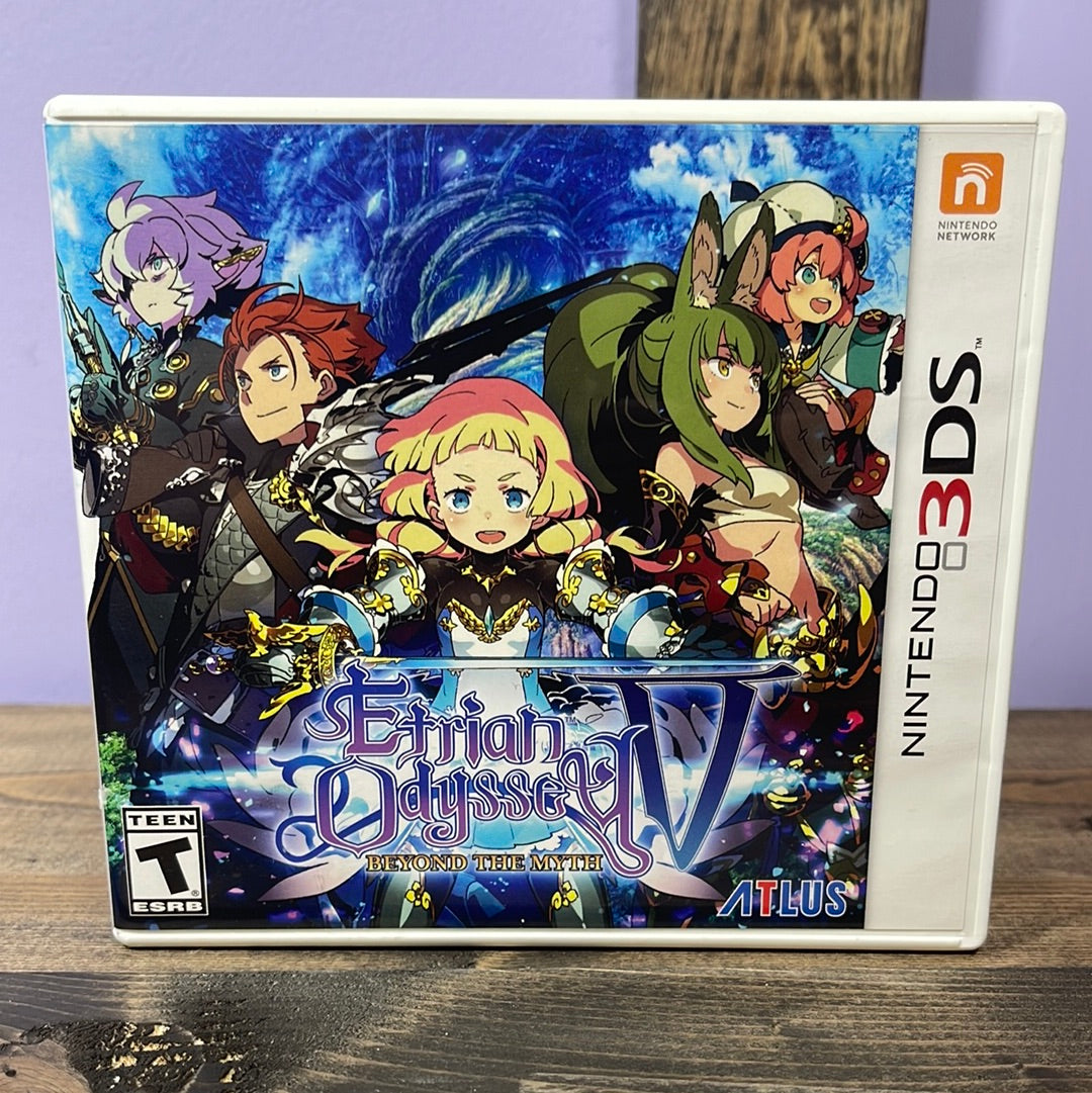 Nintendo 3DS - Etrian Odyssey V: Beyond the Myth Retrograde Collectibles Atlus, CIB, Etrian Odyssey Series, Fantasy, JRPG, Nintendo 3DS, RPG, T Rated, weeb Preowned Video Game