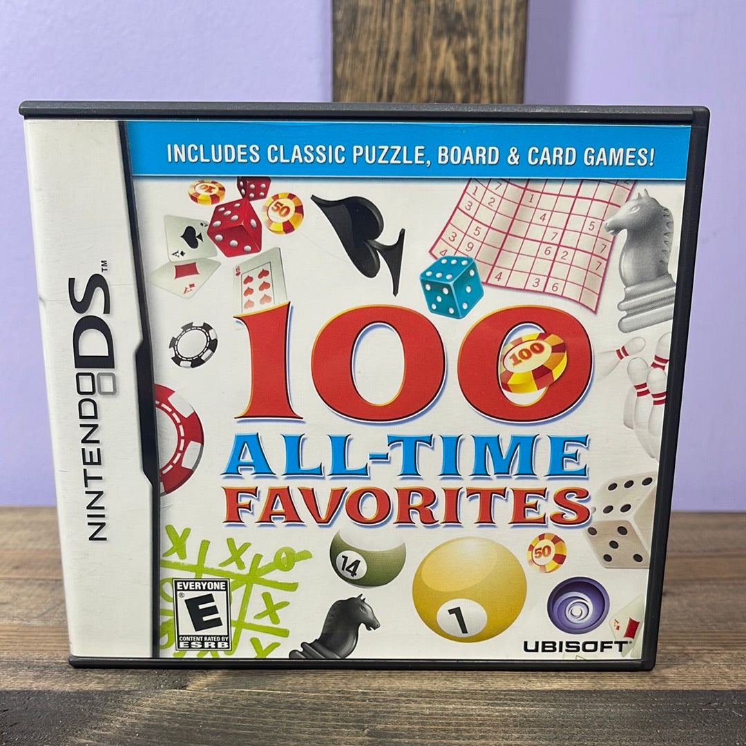 Nintendo DS - 100 All-Time Favorites Retrograde Collectibles Board Games, Card Games, CIB, E Rated, Nintendo DS, Ubisoft Preowned Video Game