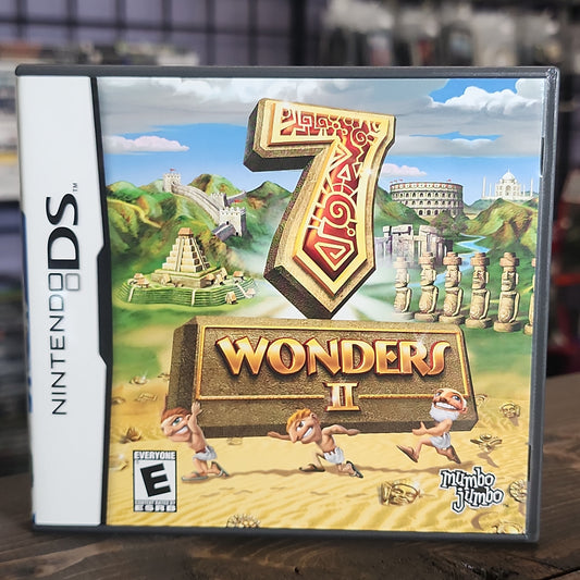 Nintendo DS - 7 Wonders II Retrograde Collectibles Avanquest Software, CIB, DS, E Rated, Historical, Matching, Mumbo Jumbo, Nintendo DS, Puzzle Preowned Video Game 