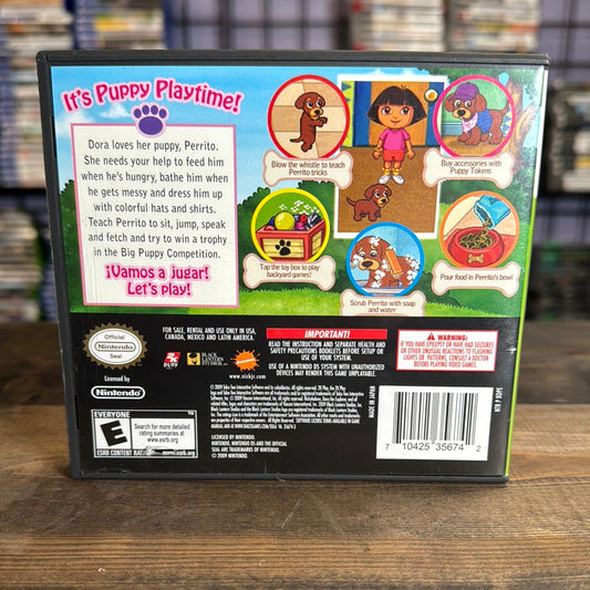 Nintendo DS - Dora Puppy Retrograde Collectibles Black Lantern Studios, CIB, Dora the Explorer, DS, E Rated, Edutainment, Nickelodeon, Nintendo DS, T Preowned Video Game 