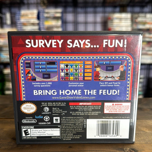 Nintendo DS - Family Feud: 2010 Edition Retrograde Collectibles CIB, DS, E Rated, Family Feud, Game Show, Ludia Inc, Nintendo DS, Trivia, TV Tie-In, Ubisoft Preowned Video Game 