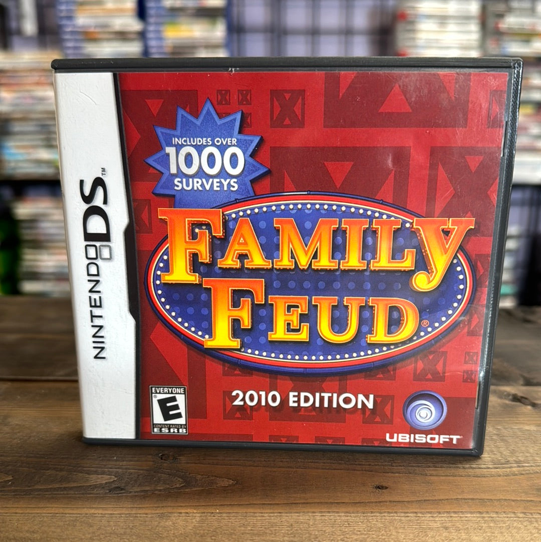 Nintendo DS - Family Feud: 2010 Edition Retrograde Collectibles CIB, DS, E Rated, Family Feud, Game Show, Ludia Inc, Nintendo DS, Trivia, TV Tie-In, Ubisoft Preowned Video Game