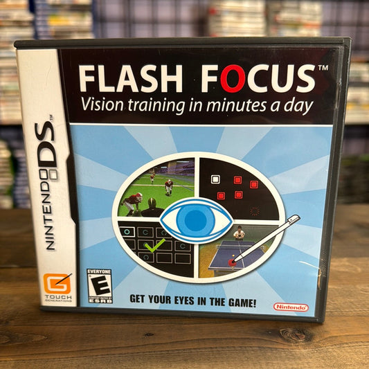 Nintendo DS - Flash Focus Vision Training Retrograde Collectibles Bandai Namco, CIB, DS, E Rated, Edutainment, Flash Focus, Nintendo, Nintendo DS, Sight Training Preowned Video Game 