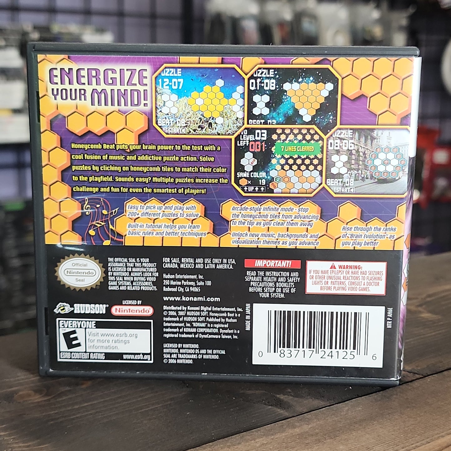 Nintendo DS - Honeycomb Beat Retrograde Collectibles CIB, DS, E Rated, Honeycomb Beat, Hudson, Nintendo DS, Puzzle Preowned Video Game