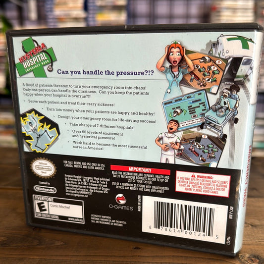 Nintendo DS - Hysteria Hospital: Emergency Ward Retrograde Collectibles CIB, DS, E Rated, Gameinvest, Hospital, Nintendo DS, O-Games, Simulation, Tycoon Preowned Video Game