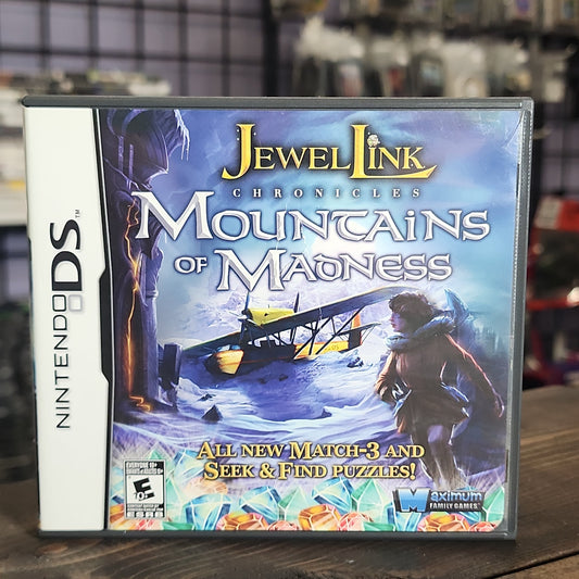 Nintendo DS - Jewel Link Chronicles: Mountains of Madness Retrograde Collectibles Avanquest Software, CIB, DS, E10 Rated, Lovecraftian, Maximum Family Games, Nintendo DS, Puzzle Preowned Video Game 