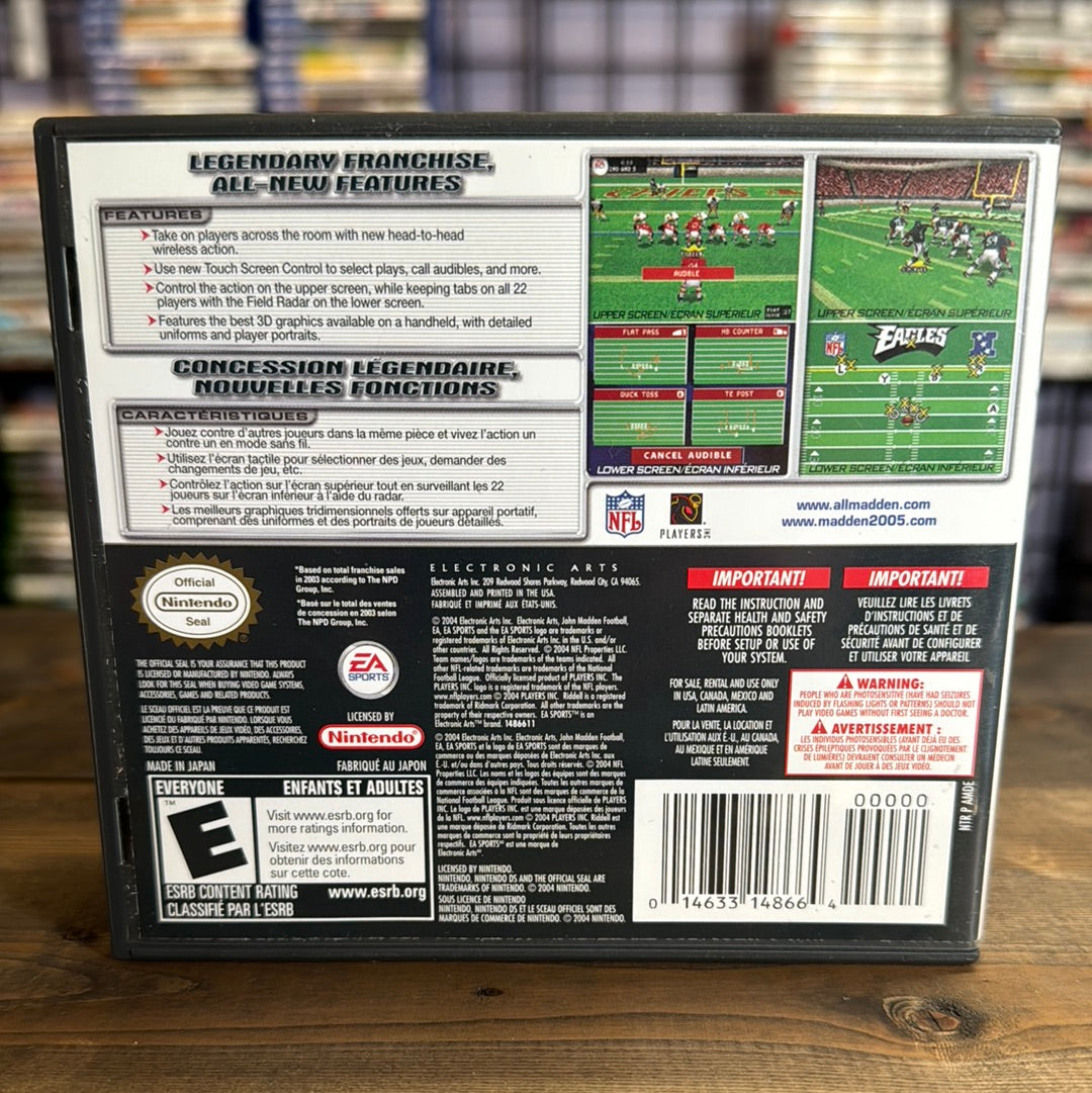 Nintendo DS - Madden 2005 Retrograde Collectibles CIB, DS, E Rated, EA Sports, Football, Madden, NFL, Nintendo DS, Sports Preowned Video Game 