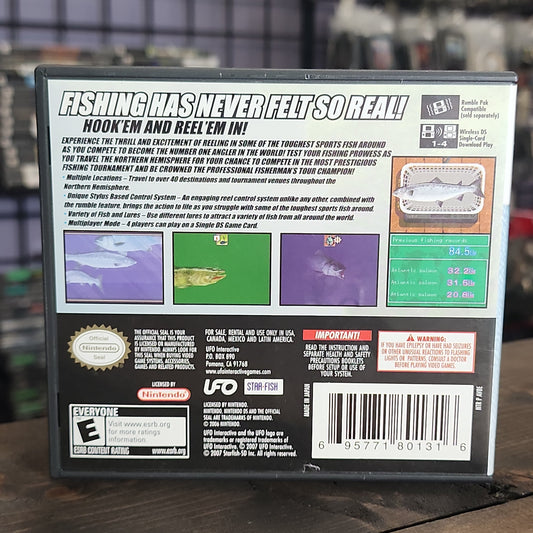 Nintendo DS - Professional Fisherman's Tour: Northern Hemisphere Retrograde Collectibles CIB, DS, E Rated, Fishing, Nintendo DS, Rumble Pak Compatible, Simulation, Starfish SD, UFO Interact Preowned Video Game 