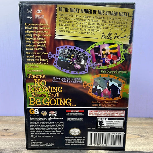 Nintendo Gamecube - Charlie and the Chocolate Factory Retrograde Collectibles Action, Adventure, Charlie, Chocolate Factory, CIB, E Rated, Gamecube, Global Star Software, Nintend Preowned Video Game