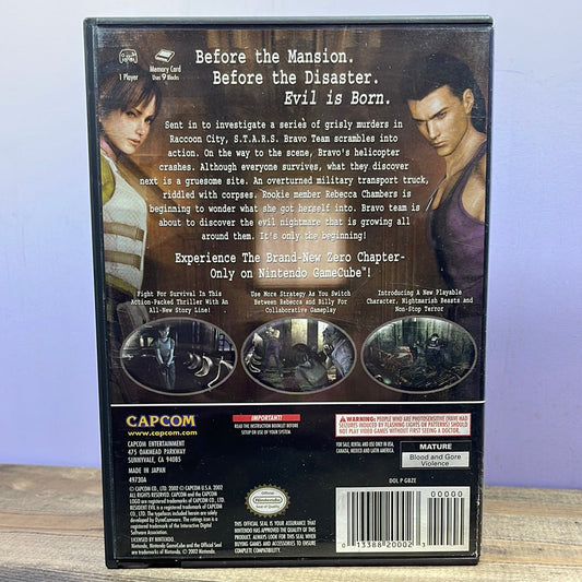 Nintendo Gamecube - Resident Evil Zero Retrograde Collectibles Adventure, capcom, CIB, Gamecube, Horror, M Rated, Nintendo Gamecube, Survival Horror, Zombie Preowned Video Game