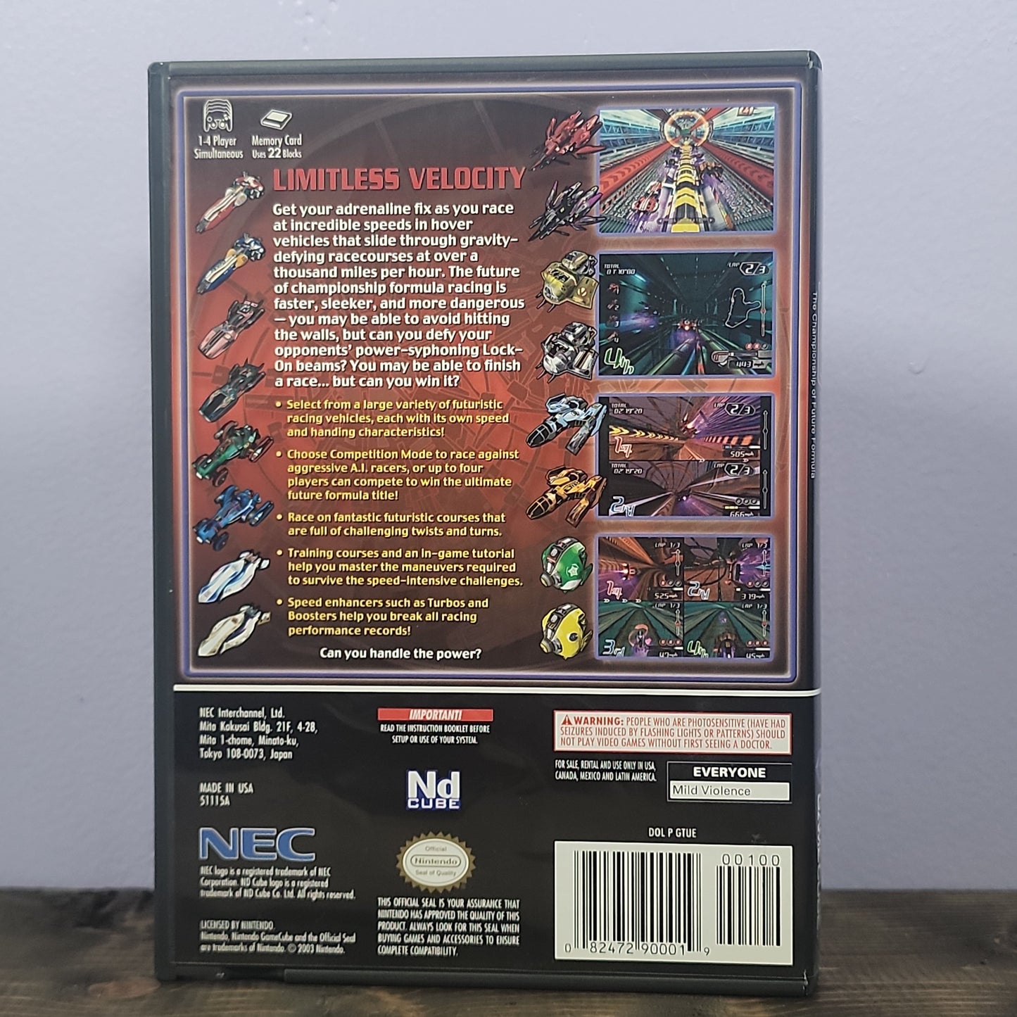 Nintendo Gamecube - Tube Slider Retrograde Collectibles CIB, E Rated, GCN, Nd Cube, NEC Interchannel, Nintendo Gamecube, Racing, Sci-Fi, Tube Slider Preowned Video Game