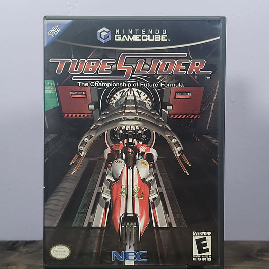 Nintendo Gamecube - Tube Slider Retrograde Collectibles CIB, E Rated, GCN, Nd Cube, NEC Interchannel, Nintendo Gamecube, Racing, Sci-Fi, Tube Slider Preowned Video Game