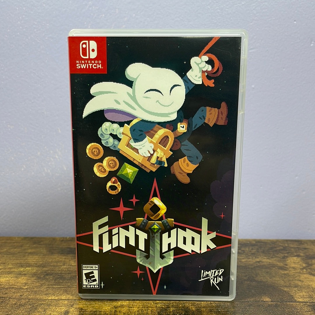 Nintendo Switch - Flinthook Retrograde Collectibles CIB, Limited Run, Nintendo Switch, Rogue Lite, Science Fiction, Side Scroller, Single Player, Switch Preowned Video Game