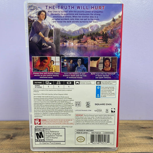 Nintendo Switch - Life is Strange True Colors Retrograde Collectibles Action, Adventure, CIB, M Rated, Nintendo, Nintendo Switch, Switch Preowned Video Game