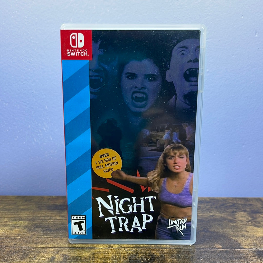 Nintendo Switch - Night Trap Retrograde Collectibles CIB, FMV, Horror, Limited Run, Live Action, Nintendo Switch, Screaming Villains, Switch, Vampires Preowned Video Game