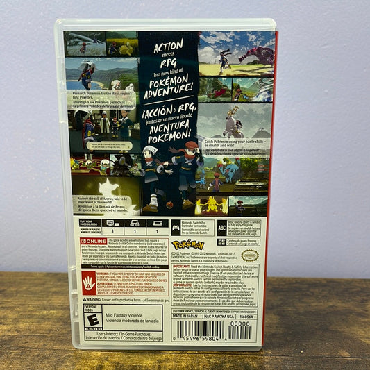 Nintendo Switch - Pokemon Legends: Arceus Retrograde Collectibles Action RPG, CIB, E Rated, GameFreak, JRPG, Nintendo Switch, Open World, Pokemon Company, Pokemon Ser Preowned Video Game