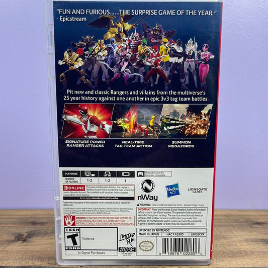 Nintendo Switch - Power Rangers Battle for the Grid Retrograde Collectibles Hasbro, Limited Run, Lionsgate Games, Nintendo, Nintendo Switch, nWay, Switch, T Rated Preowned Video Game