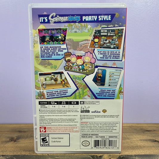 Nintendo Switch - Scribblenauts Showdown Retrograde Collectibles Action, CIB, E10 Rated, Nintendo, Nintendo Switch, Puzzle, Switch, Warner Bros, WB Games Preowned Video Game