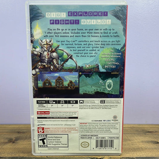 Nintendo Switch - Terraria Retrograde Collectibles 505Games, Action, Adventure, CIB, Nintendo, Nintendo Switch, Sandbox, Switch, Teen Rated Preowned Video Game