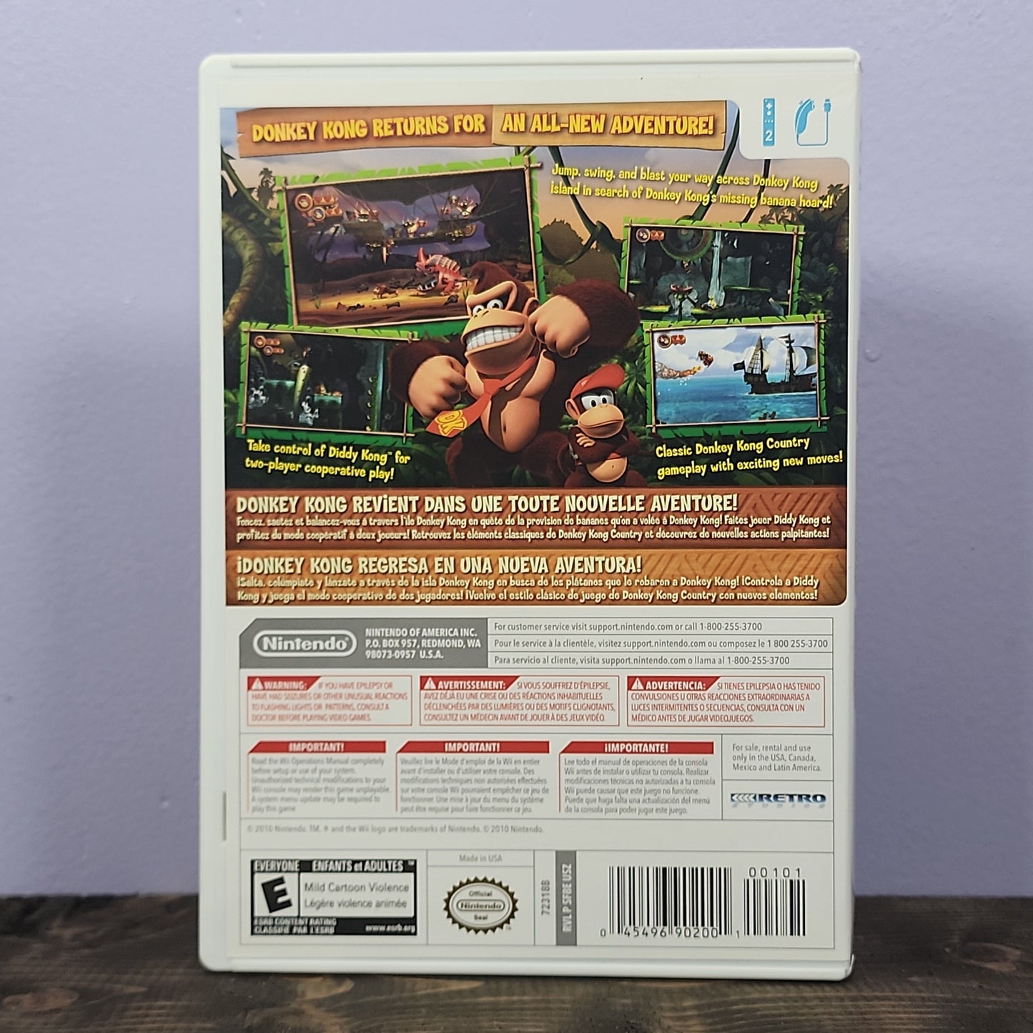 Nintendo Wii - Donkey Kong Country Returns Retrograde Collectibles Action, Adventure, CIB, Donkey Kong Series, E Rated, Nintendo, Nintendo Wii, Platformer, Retro Studi Preowned Video Game